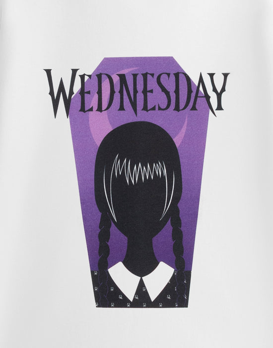 Wednesday Coffin Girls White Short Sleeved T-Shirt