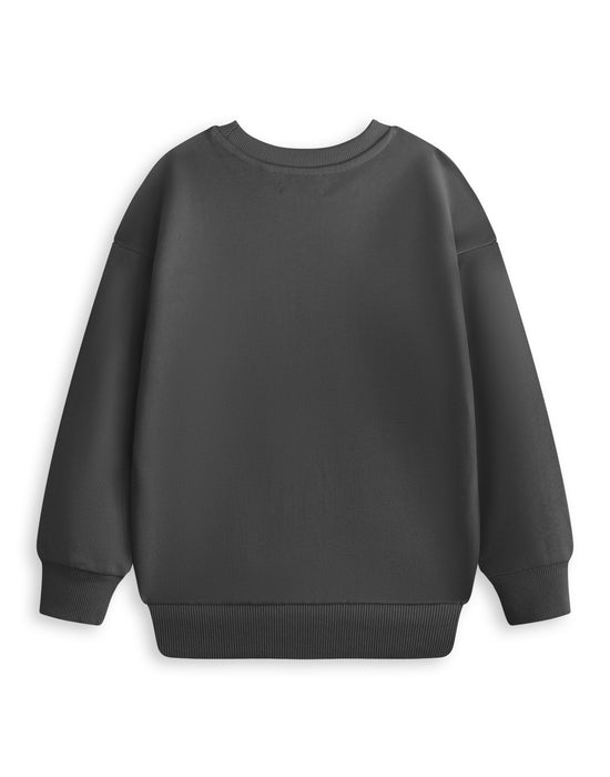 Wednesday Moon Girls Grey Sweatshirt
