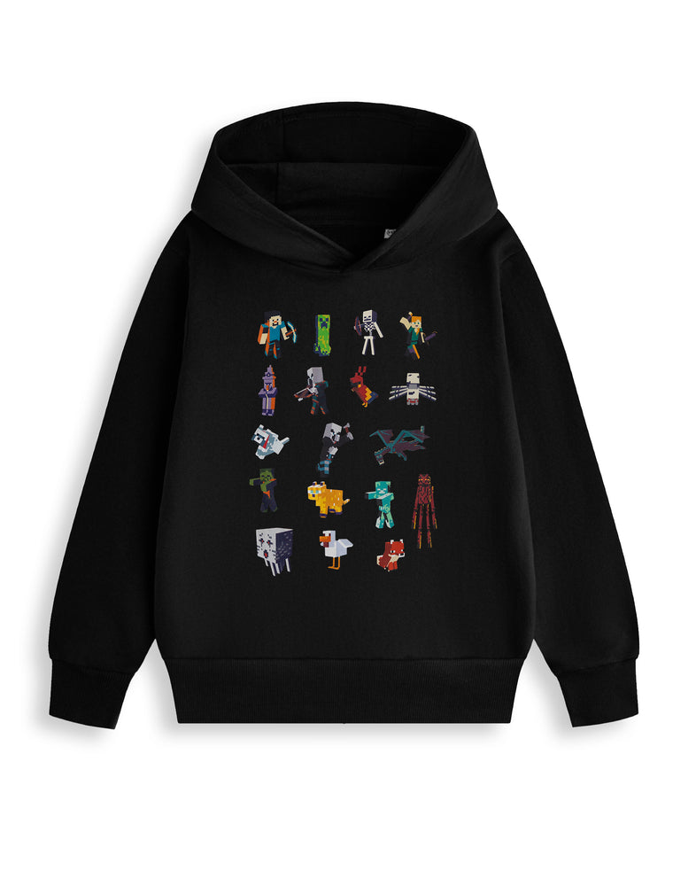 Minecraft Sprites Boys Black Hoodie