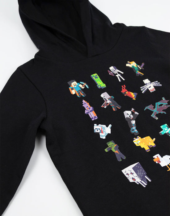 Minecraft Sprites Boys Black Hoodie