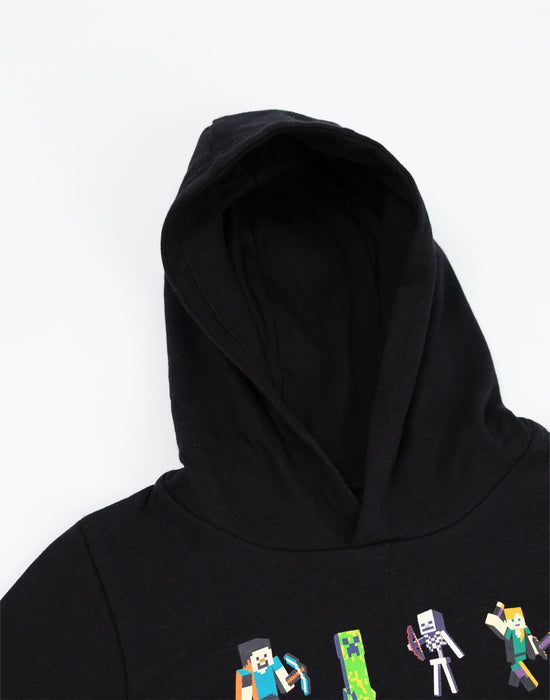 Minecraft Sprites Boys Black Hoodie