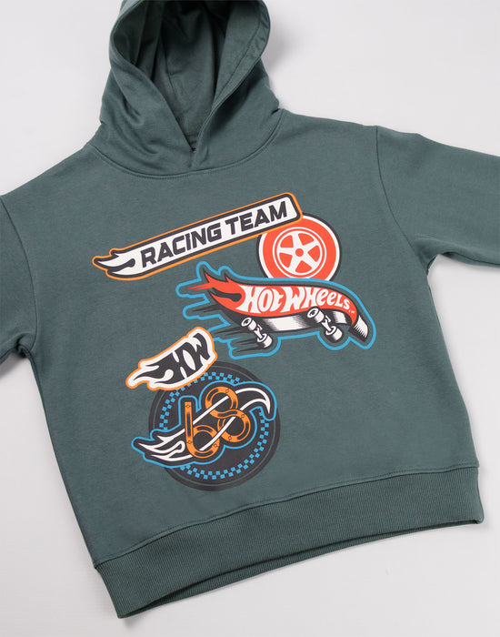 Hot Wheels Character Boys Grey Hoodie and Joggers Set