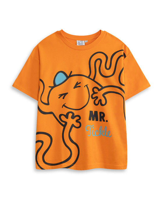 Mr. Men & Little Miss Multi Character Boys Multicoloured Multi-Pack of 3 Short-Sleeved T-Shirts