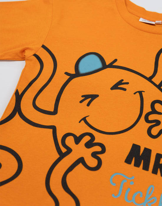 Mr. Men & Little Miss Multi Character Boys Multicoloured Multi-Pack of 3 Short-Sleeved T-Shirts