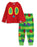 Eric Carle The Very hungry Caterpillar Unisex Kids Red Long Sleeve Long Leg Pyjama Set