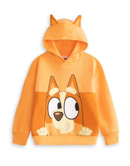 Bluey Bingo Unisex Kids Brown Hoodie