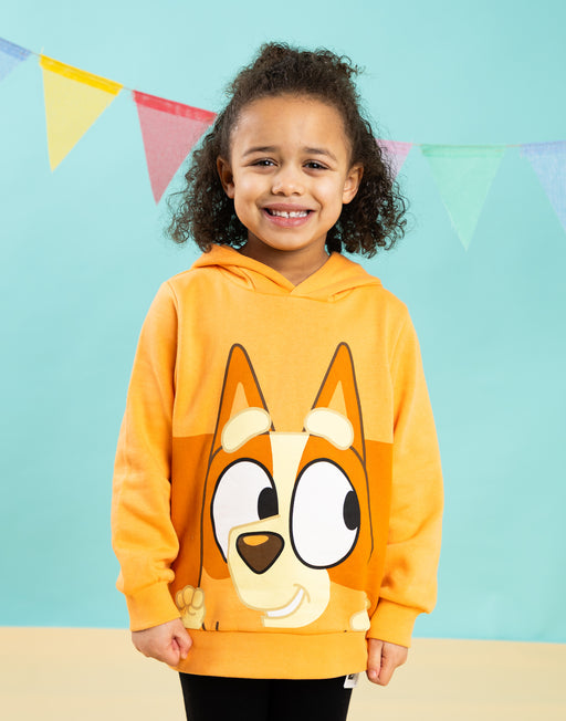 Bluey Bingo Unisex Kids Orange Hoodie