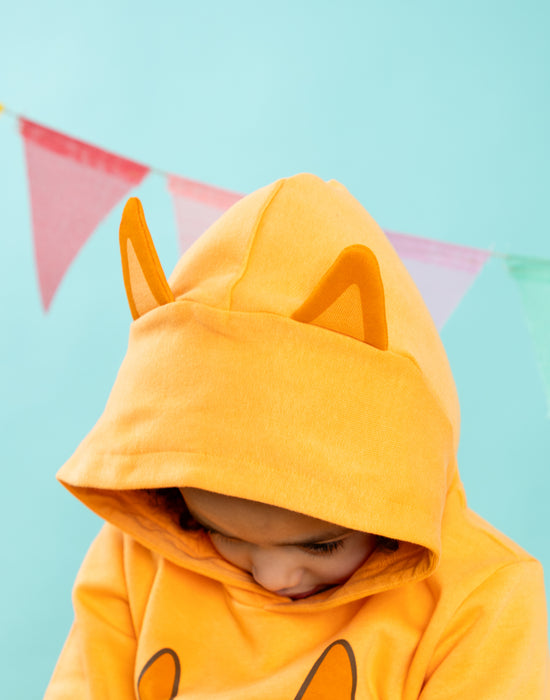 Bluey Bingo Unisex Kids Orange Hoodie