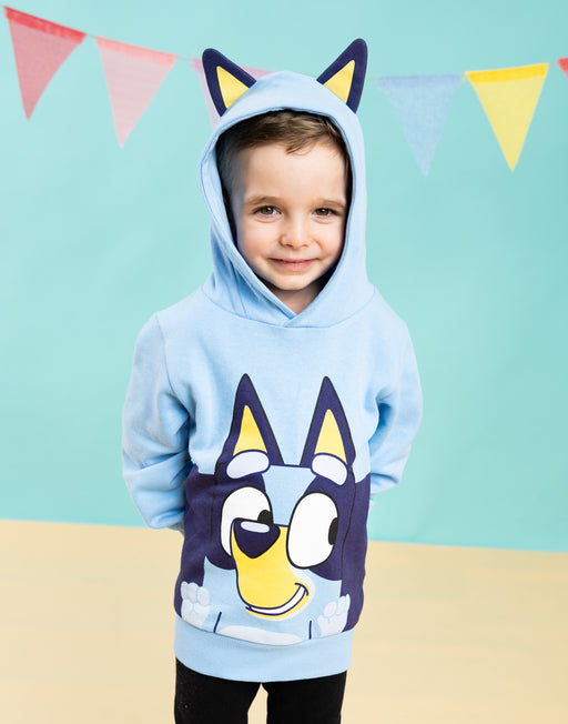 Bluey Character Unisex Kids Blue Hoodie