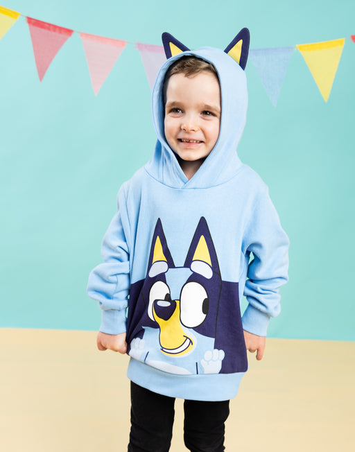 Bluey Character Unisex Kids Blue Hoodie