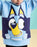 Bluey Character Unisex Kids Blue Hoodie