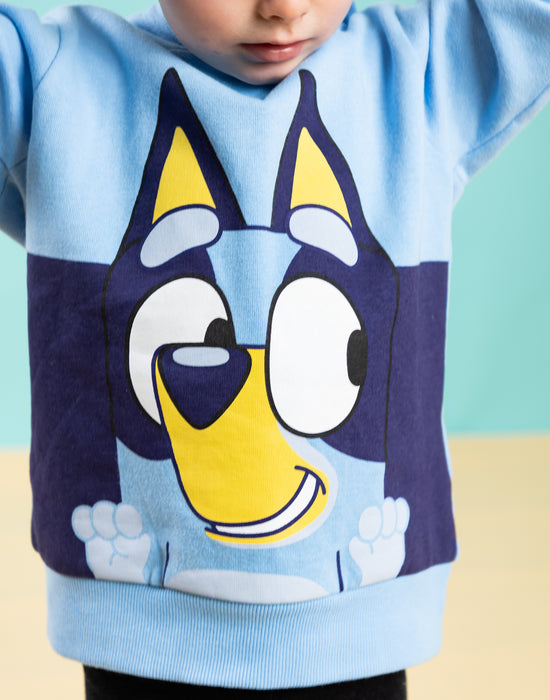 Bluey Character Unisex Kids Blue Hoodie