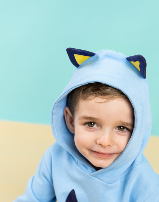 Bluey Character Unisex Kids Blue Hoodie