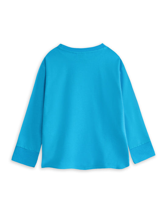 Mr. Men & Little Miss Mr Bump Boys Blue Long Sleeve Long Leg Pyjama Set