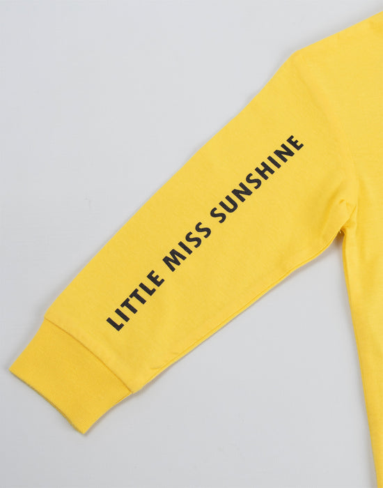 Mr. Men & Little Miss Sunshine Girls Yellow Long Sleeve Long Leg Pyjama Set