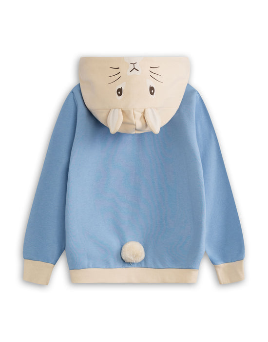 Peter Rabbit Character Unisex Kids Blue Hoodie
