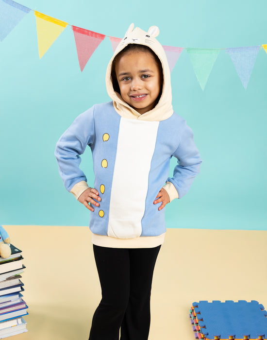 Peter Rabbit Character Unisex Kids Blue Hoodie
