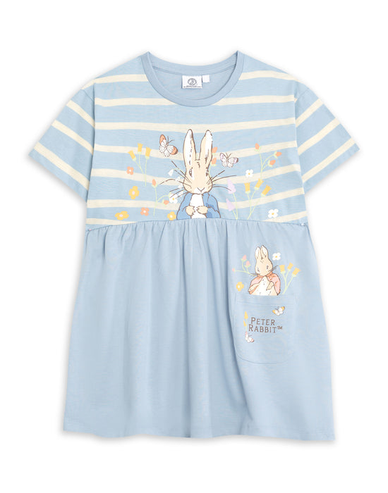 Peter Rabbit Stripey Girls Blue Dress