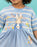 Peter Rabbit Stripey Girls Blue Dress