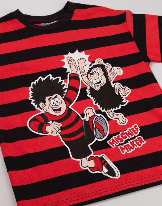 Beano Dennis The Menace Boys Red Short Sleeved T-Shirt