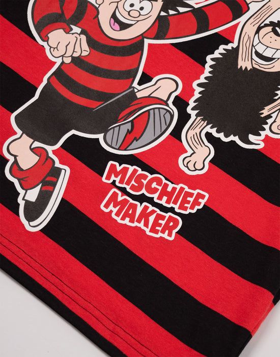 Beano Dennis The Menace Boys Red Short Sleeved T-Shirt