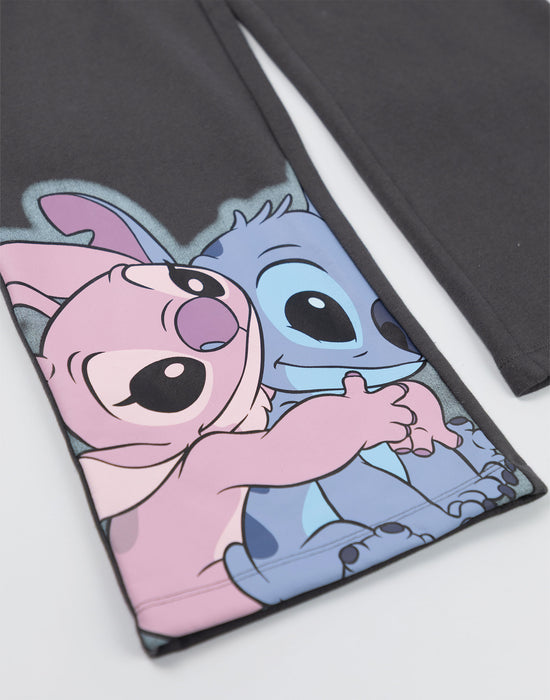 Disney Stitch Girls Grey Sweatshirt and Joggers Set