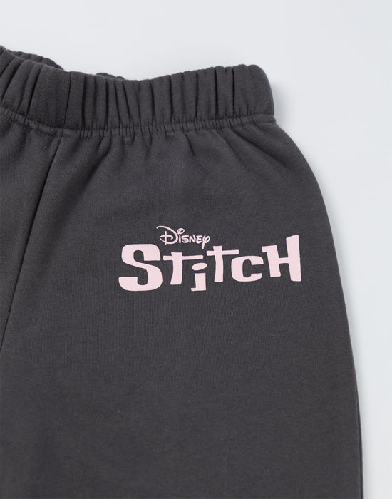 Disney Stitch Girls Grey Sweatshirt and Joggers Set