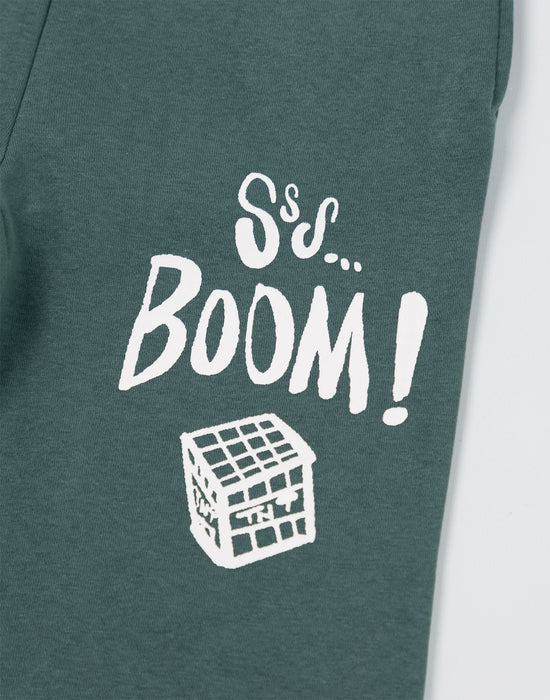 Minecraft Creeper Boys Green Sweatshirt and Joggers Set