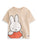Miffy Character Face Girls Beige Short Sleeved T-Shirt