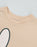 Miffy Character Face Girls Beige Short Sleeved T-Shirt