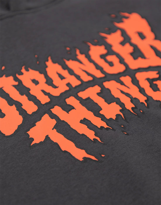 Stranger Things Logo Unisex Kids Grey Sweatshirt and Joggers Set