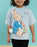 Peter Rabbit Character Unisex Kids Blue Short Sleeved T-Shirt