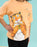 The Tiger Who Came To Tea Multi Character Boys Peach Short Sleeved T-Shirt