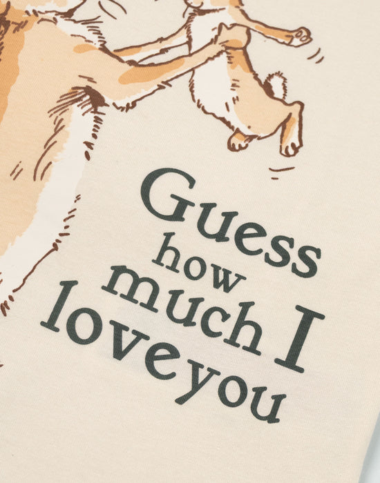 Guess How Much I Love You Character Unisex Kids Cream Short Sleeved T-Shirt