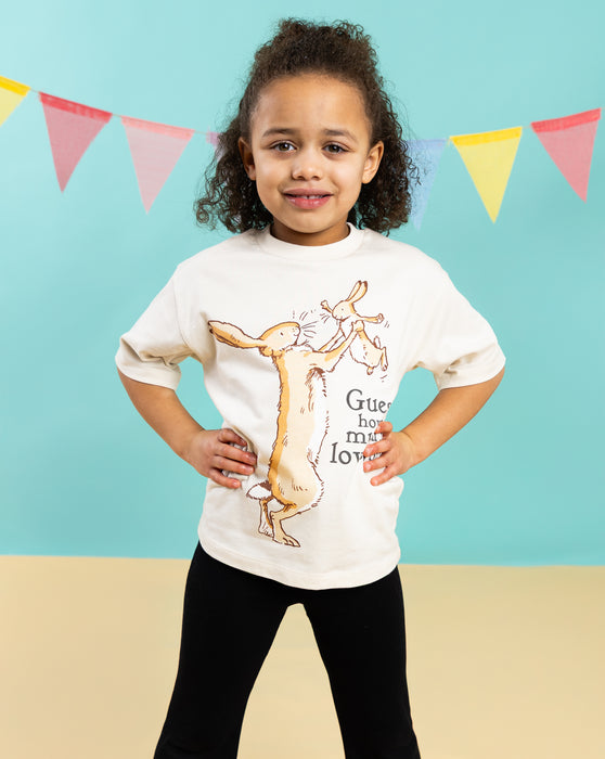 Guess How Much I Love You Character Unisex Kids Cream Short Sleeved T-Shirt