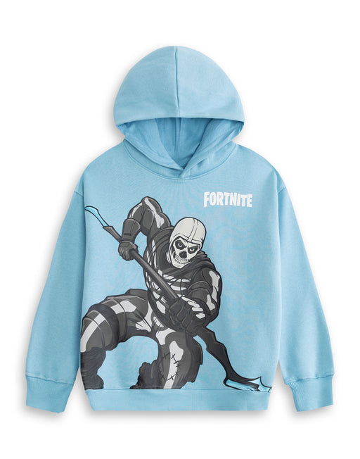 Fortnite Logo Unisex Kids Blue Hoodie