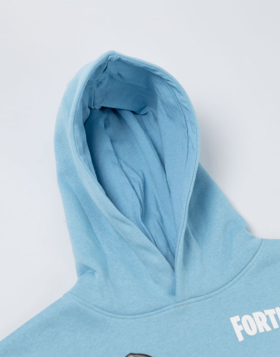 Fortnite Logo Unisex Kids Blue Hoodie