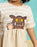 The Gruffalo Stripe Girls Beige Dress