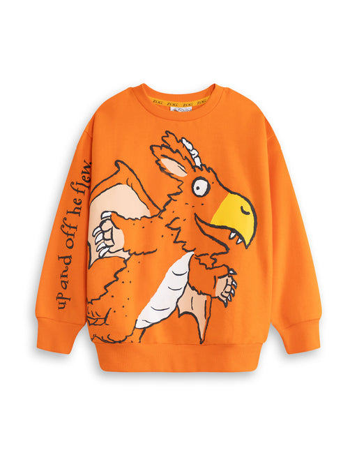 Zog Character Unisex Kids Orange Sweatshirt