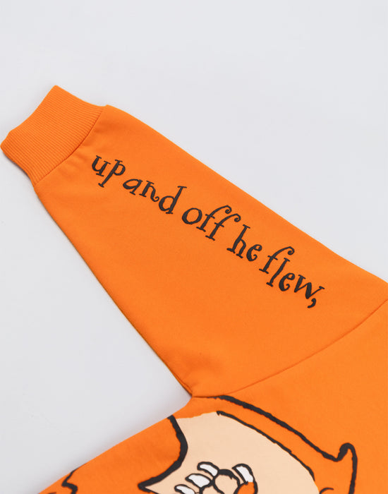 Zog Character Unisex Kids Orange Sweatshirt