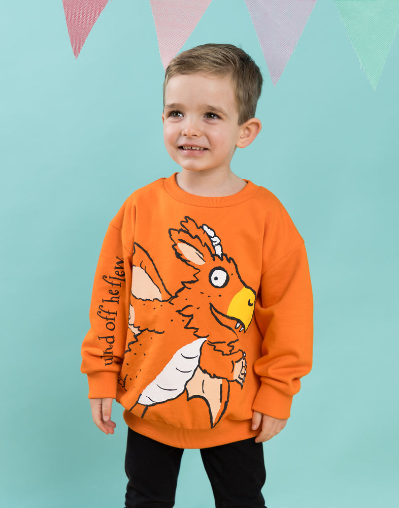 Zog Character Unisex Kids Orange Sweatshirt