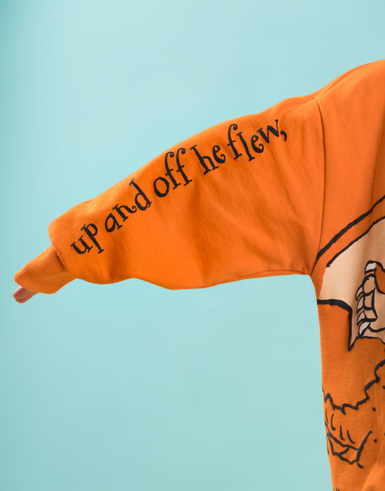Zog Character Unisex Kids Orange Sweatshirt