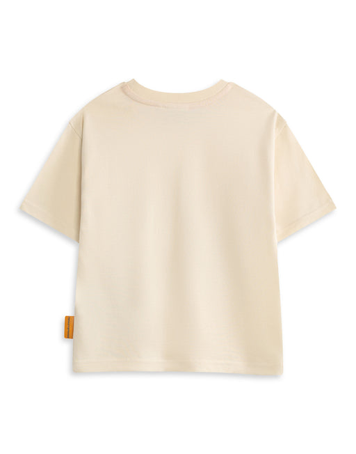 The Highway Rat Character Unisex Kids Beige Short Sleeved T-Shirt