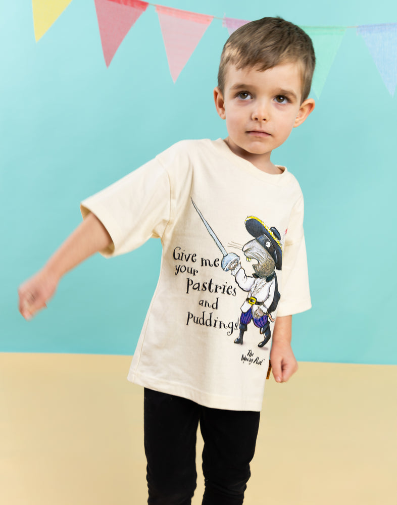 The Highway Rat Character Unisex Kids Beige Short Sleeved T-Shirt