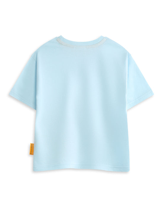 Tiddler Character Unisex Kids Blue Short Sleeved T-Shirt