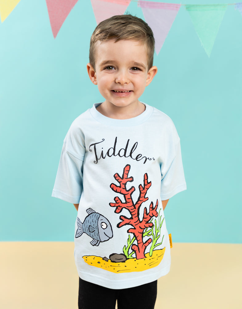 Tiddler Character Unisex Kids Blue Short Sleeved T-Shirt