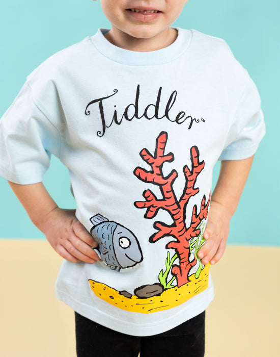 Tiddler Character Unisex Kids Blue Short Sleeved T-Shirt