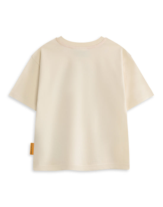 Tabby Mctat Character Unisex Kids Beige Short Sleeved T-Shirt