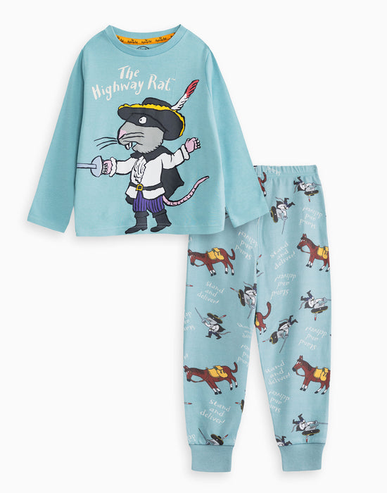 The Highway Rat Character Unisex Kids Blue Long Sleeve Long Leg Pyjama Set