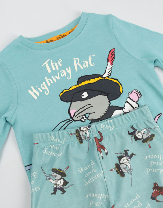 The Highway Rat Character Unisex Kids Blue Long Sleeve Long Leg Pyjama Set